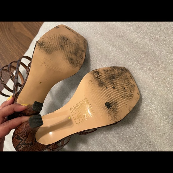 River Island Snakeskin wrap sandals - Picture 4 of 5